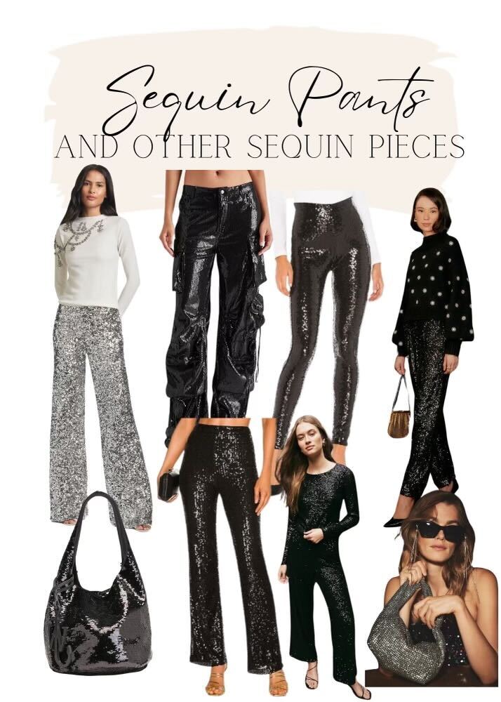 What to Wear With Sequin Pants This Holiday Season - Style Over The Moon